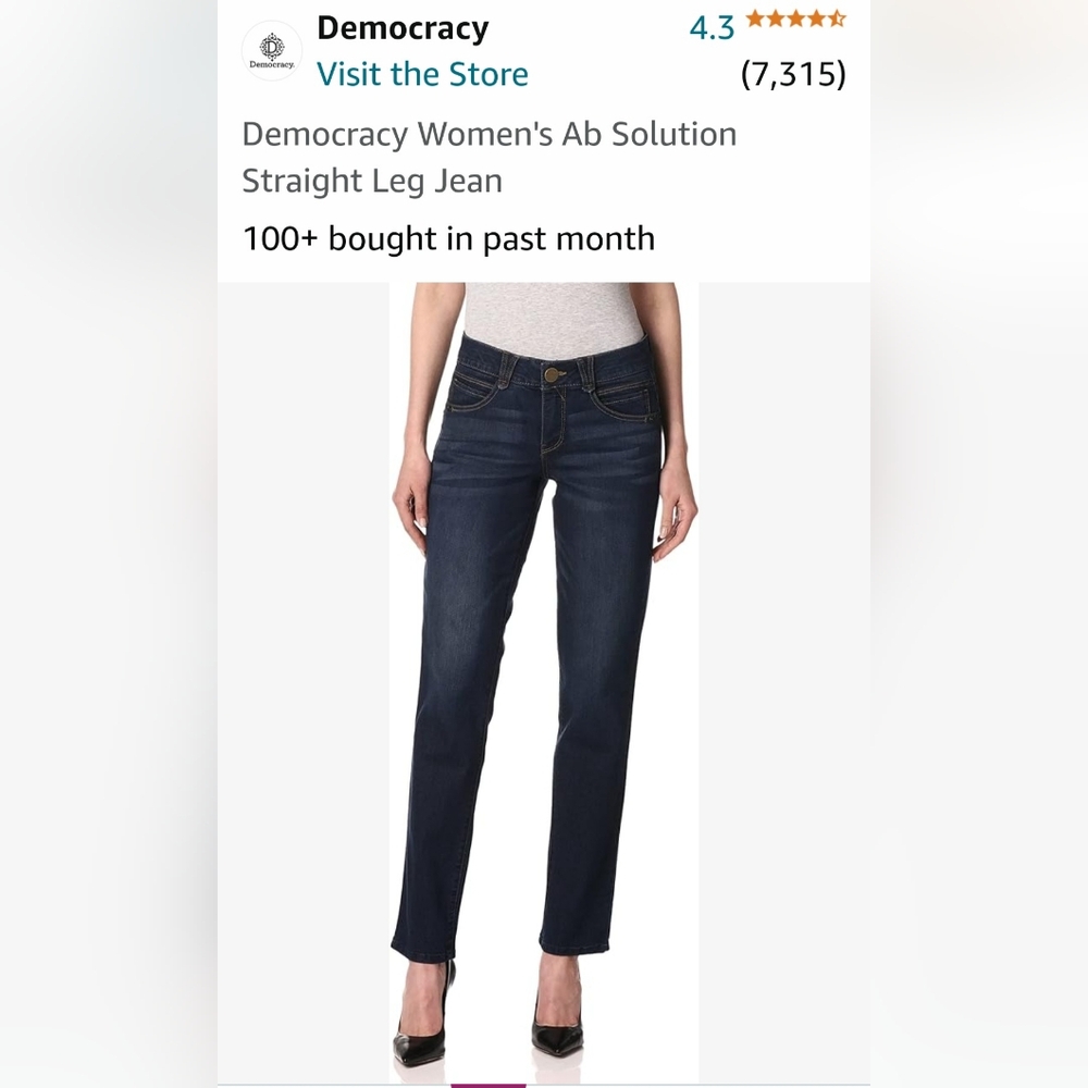 NWOT Democracy Jeans